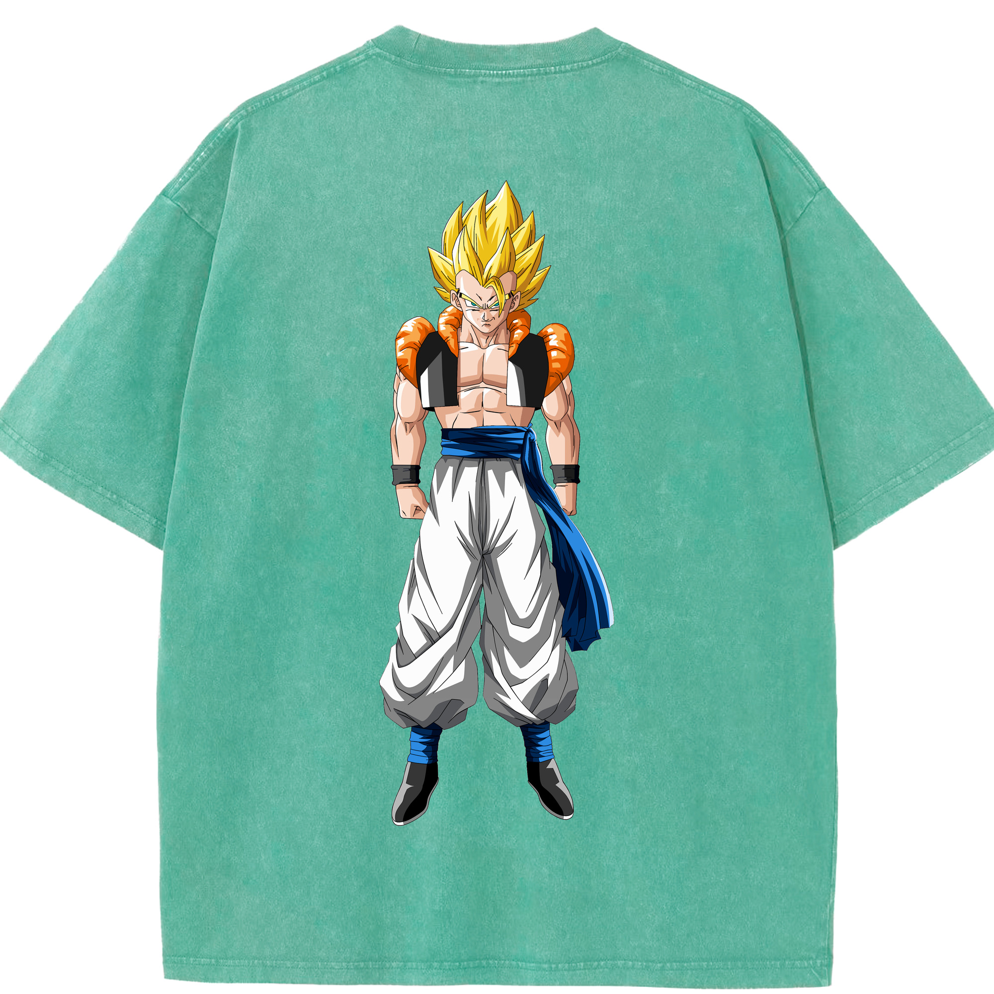 （画像用） ドラゴンボール ベジータ四世（Bejīta Yonsei）DRAGON BALL Vegeta IV 綿100% ヴィンテージ風 半袖Tシャツ（背面プリント）
